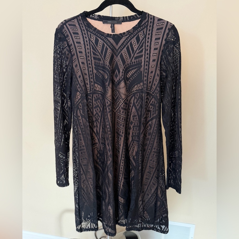 BCBGMaxAzria Black Lace Dress